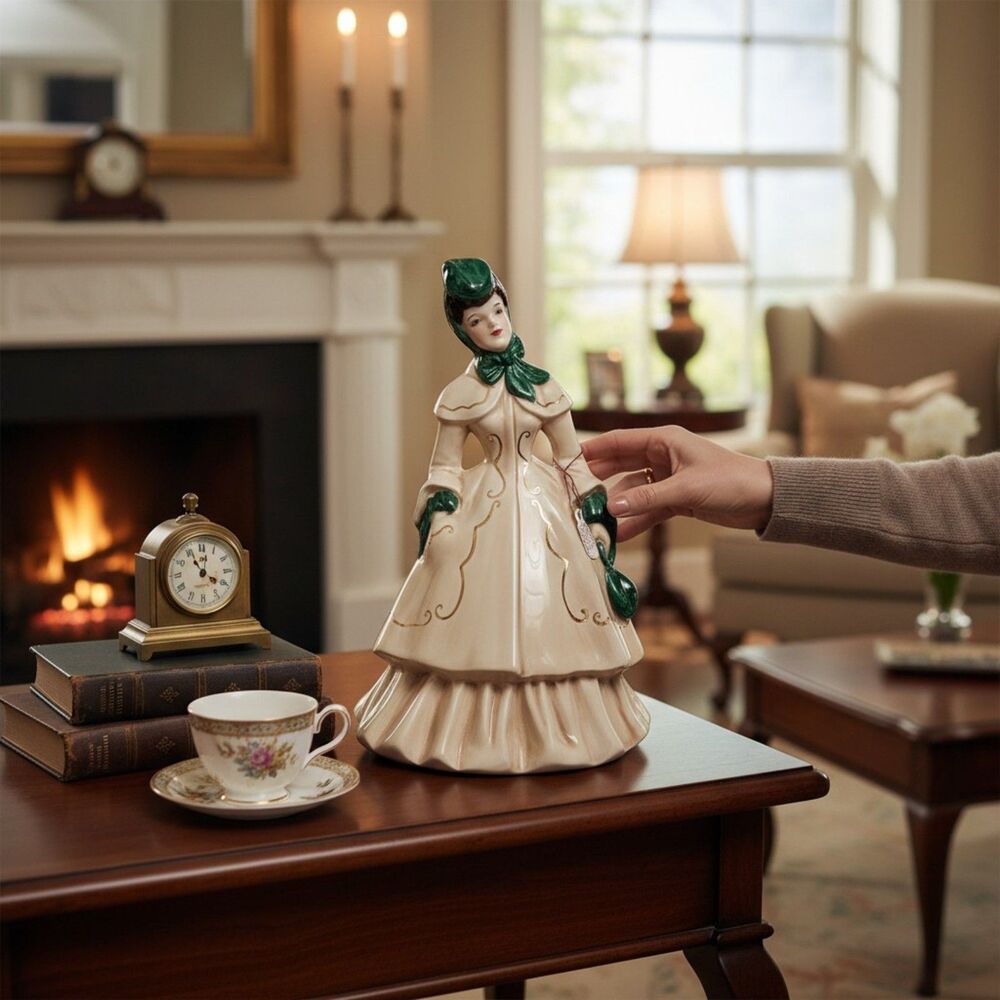 Vintage Florence Ceramics Lady Figurine "Lillian" Edwardian Victorian Era